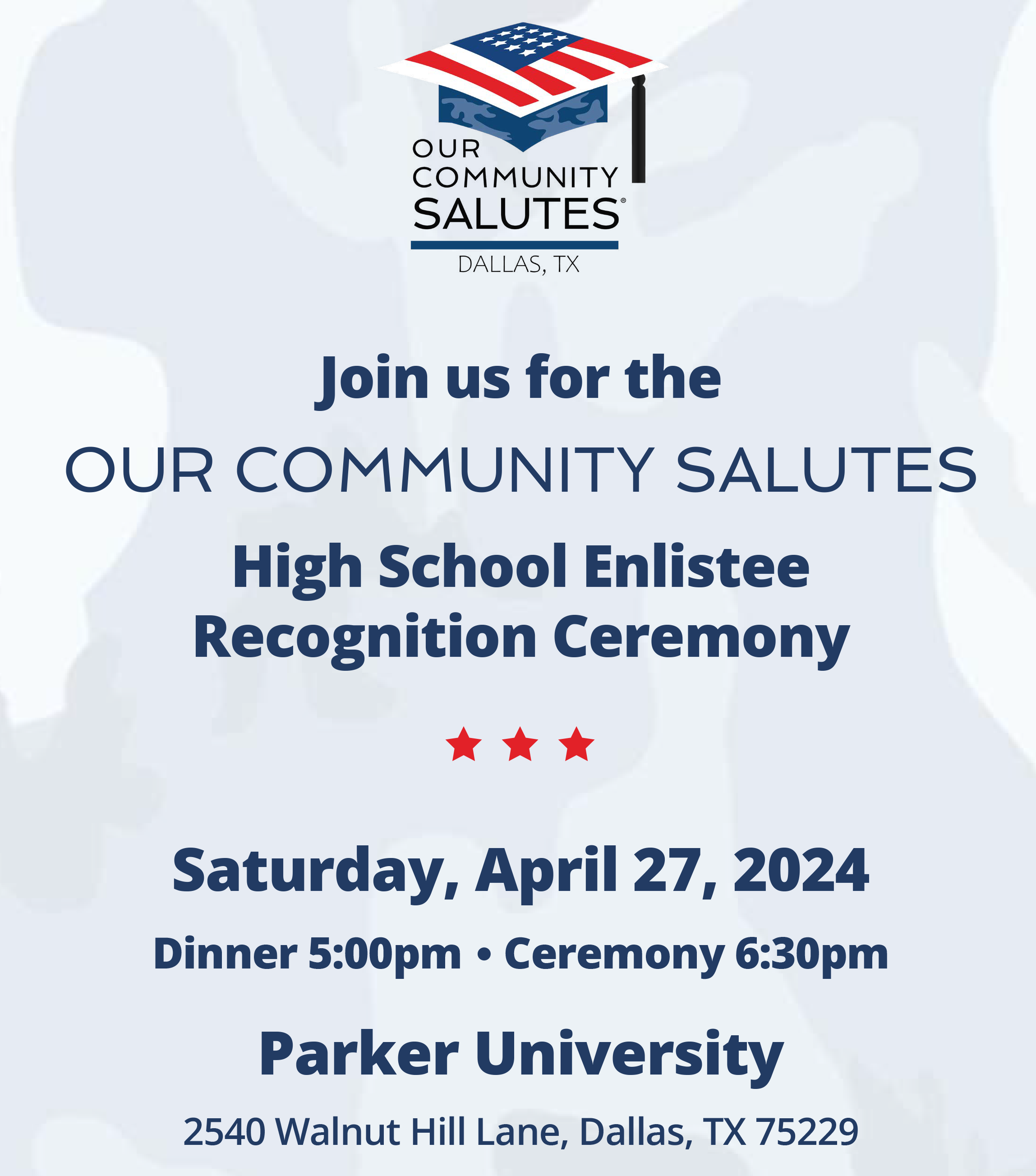 High School Enlistee Recognition Ceremony